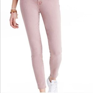 Madewell 9” High Riser Skinny Crop - Mauve